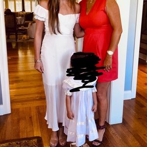 Petal + Pup White Oralie Midi Dress